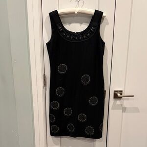 DKNY Elegant Black Sleeveless Dress (Size 8)
